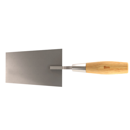 Bon Tool Bucket Trowel, Stainless Steel 7" X 4 7/8" To 3 5/8" Wood Handle 13-309